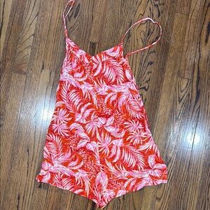 Ripcurl Tropical Red and Pink Romper